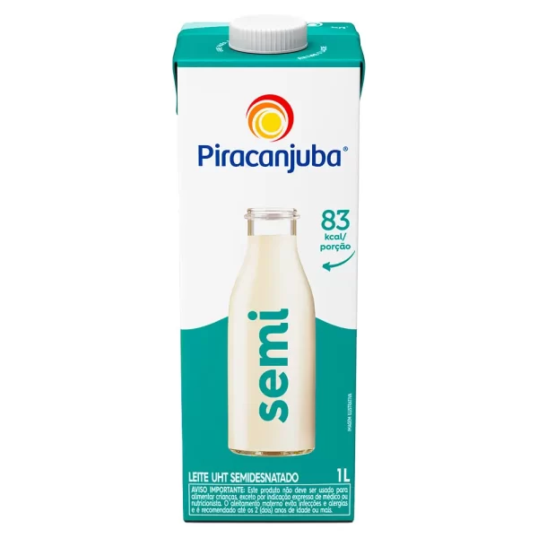 Leite Semidesnatado Piracanjuba 1L